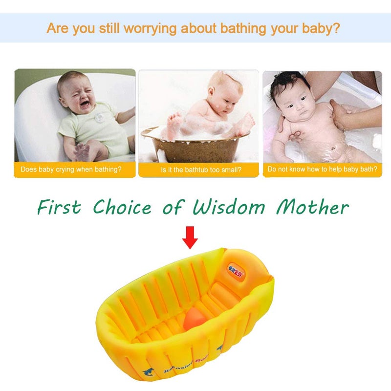 Relaxing Baby | Inflatable Baby Bathtub,Newborn Bathtub Seat for Infant,Non-Slip Baby Pool for Sitting up,Foldable Toddler Tub Shower,Portable Travel Bath for Kids 0-6 Year - Image 3